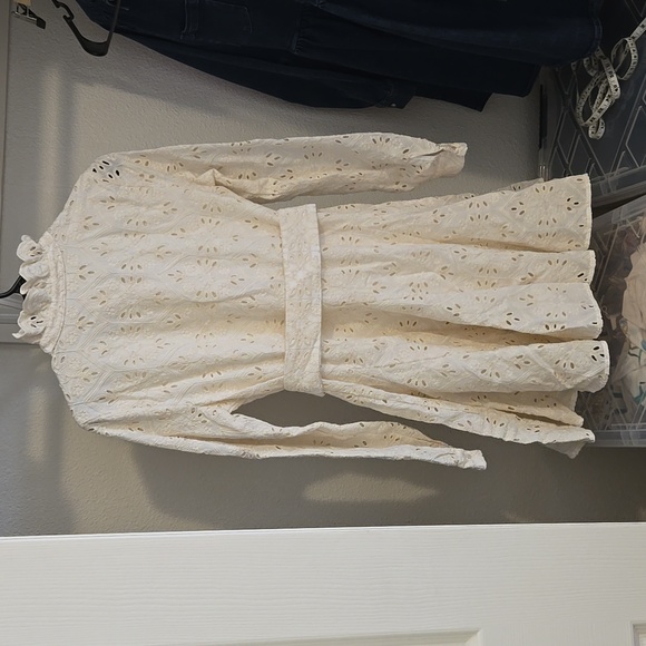 Sezane Marly Ecru Long Sleeve Dress - Picture 10 of 12